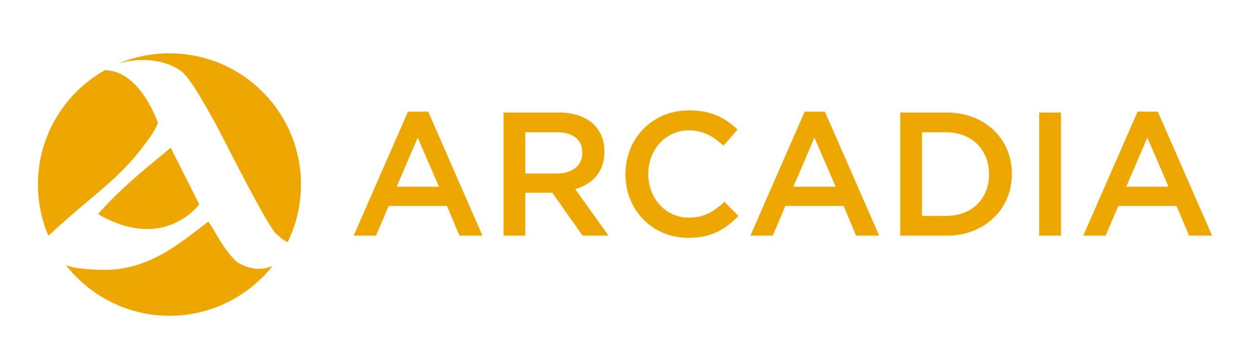 Arcadia Logo - Logotype yellow on transparent